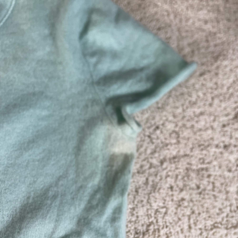 J. Crew Mint Green Cashmere Short Sleeve Tee S - Picture 6 of 10